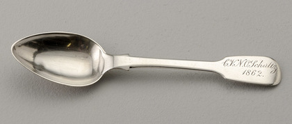 Cape Silver Teaspoon - Jacobus Vos, CVNO Schultz